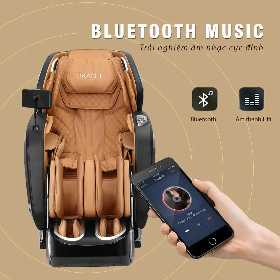Ghế massage toàn thân OKACHI Luxury 4D JP-I89 (Cao cấp)