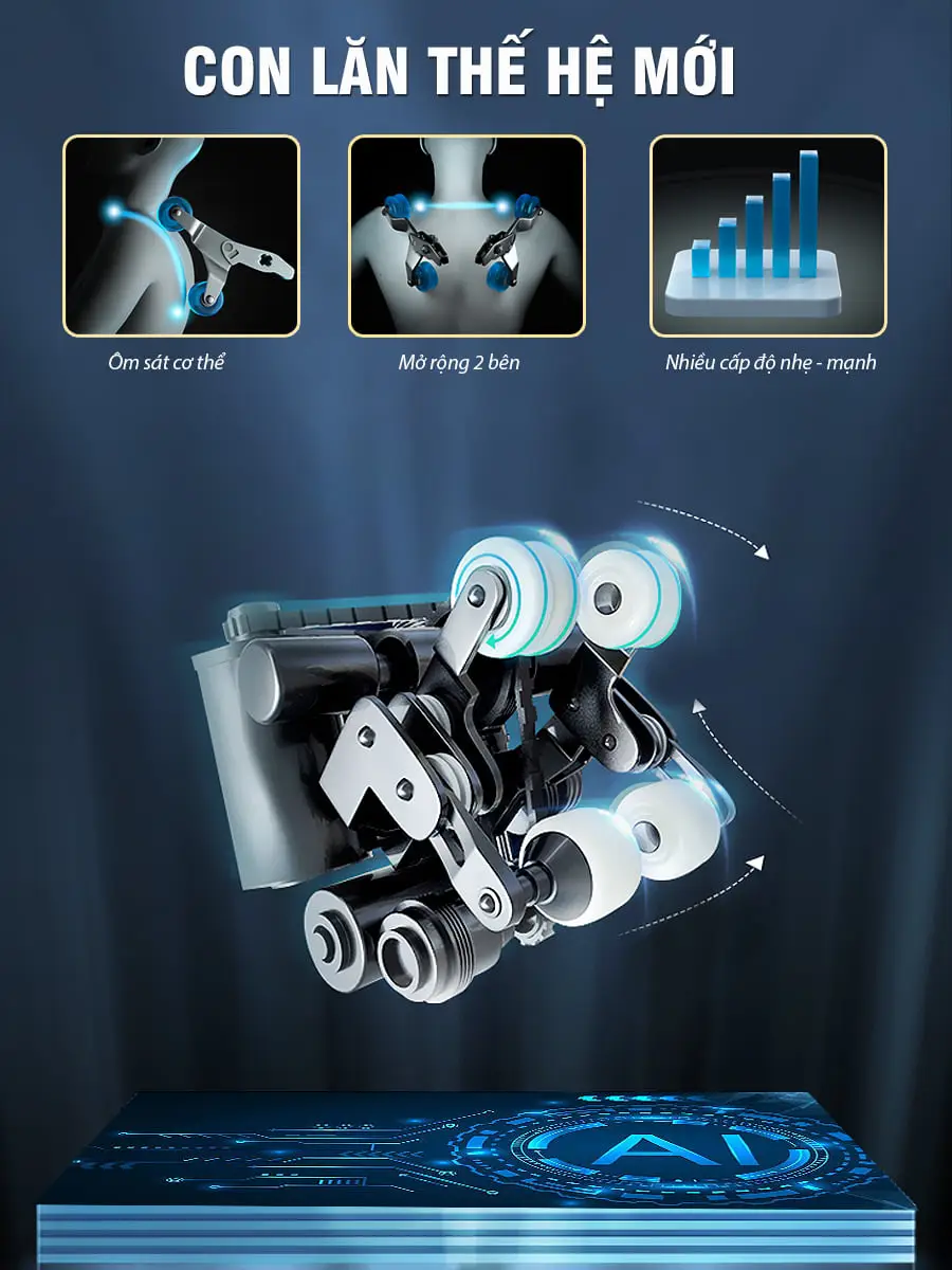 Ghế massage toàn thân OKACHI Luxury 4D JP-I89 (Cao cấp)