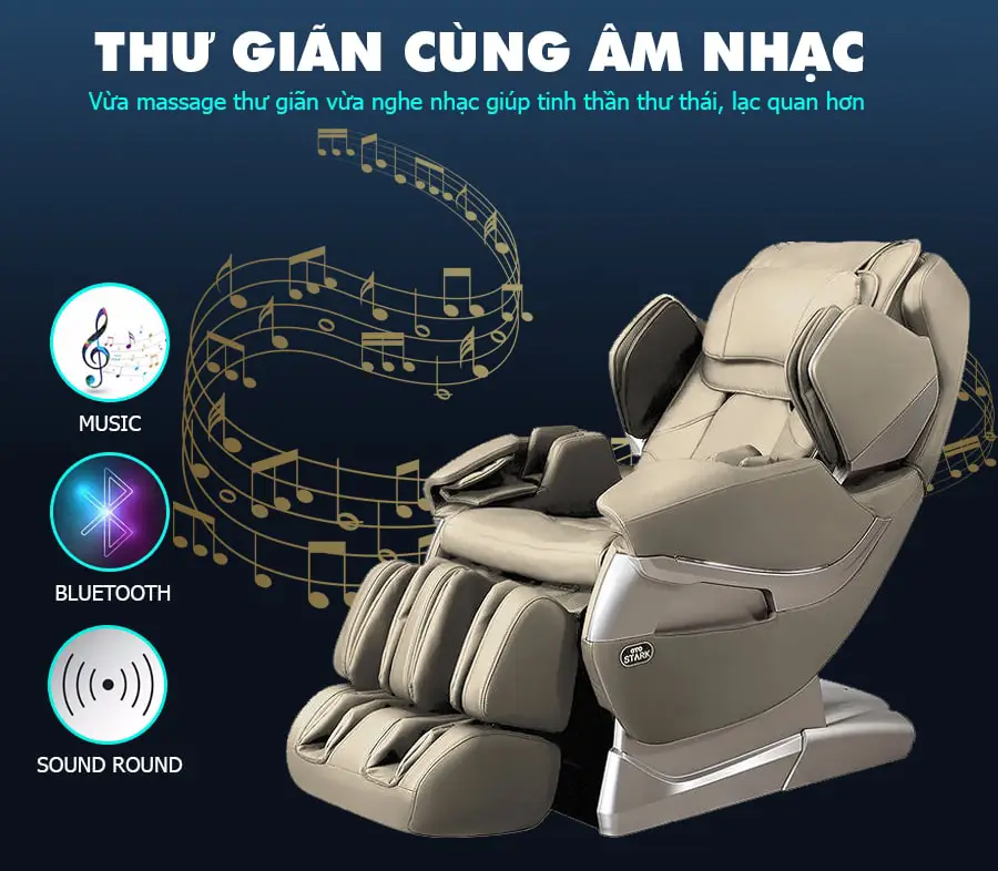 Ghế massage toàn thân OKACHI OTO STACK SK-01 (Cream)