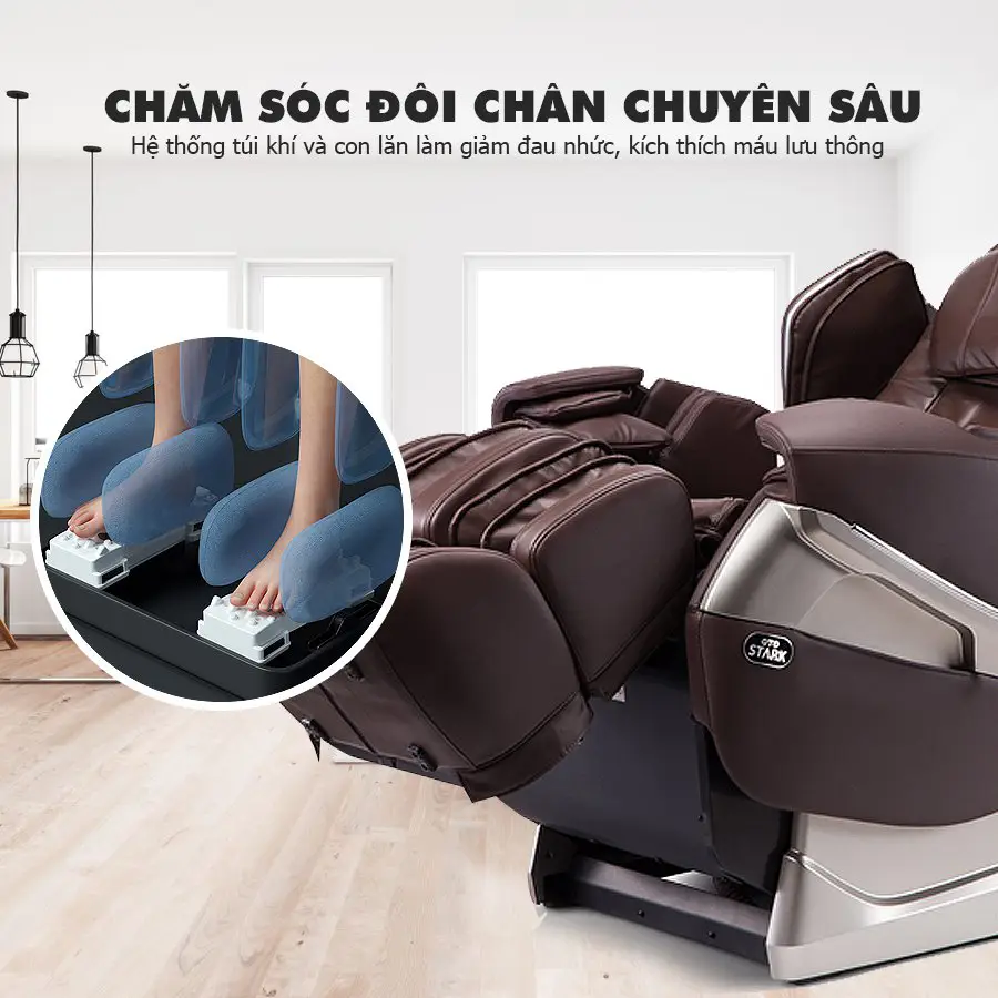 Ghế massage toàn thân OKACHI OTO STACK SK-01 (coffee)