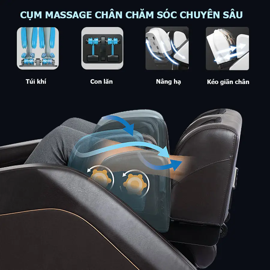 Ghế massage toàn thân OKACHI OTO Body Care Xpand XP-01 (Hàng trưng bày mới 96%)