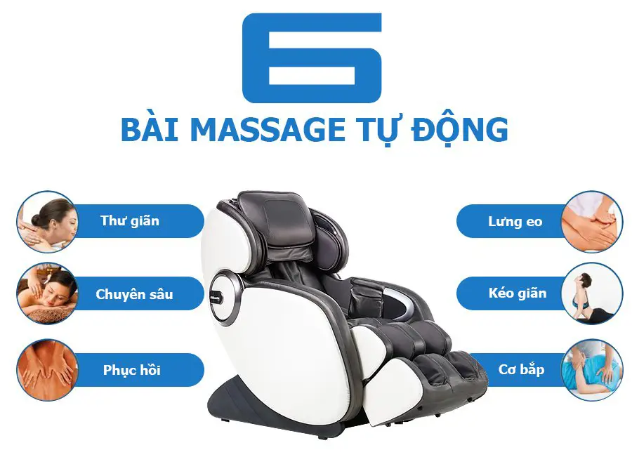Ghế massage toàn thân OKACHI OTO Essentia ES-05A (màu xám)