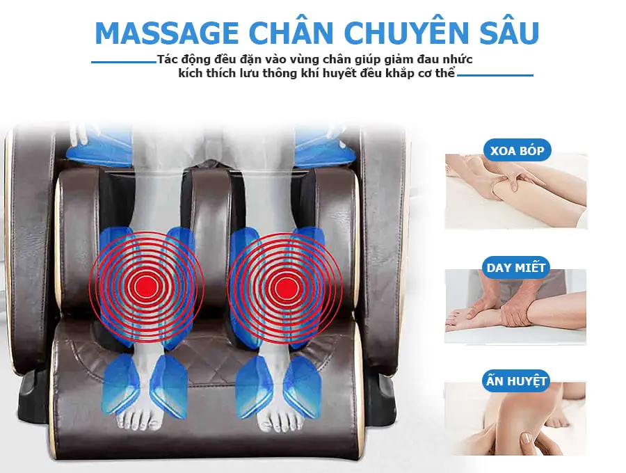 Ghế massage toàn thân OKACHI OTO Essentia ES-05A (màu xám)