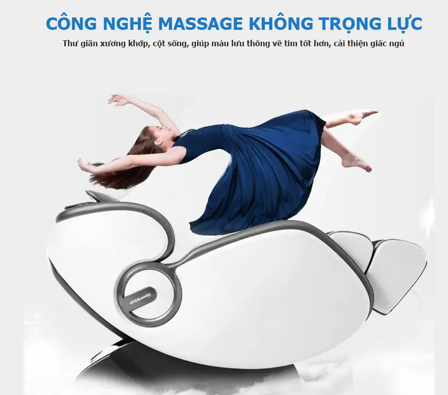 Ghế massage toàn thân OKACHI OTO Essentia ES-05A (màu xám)