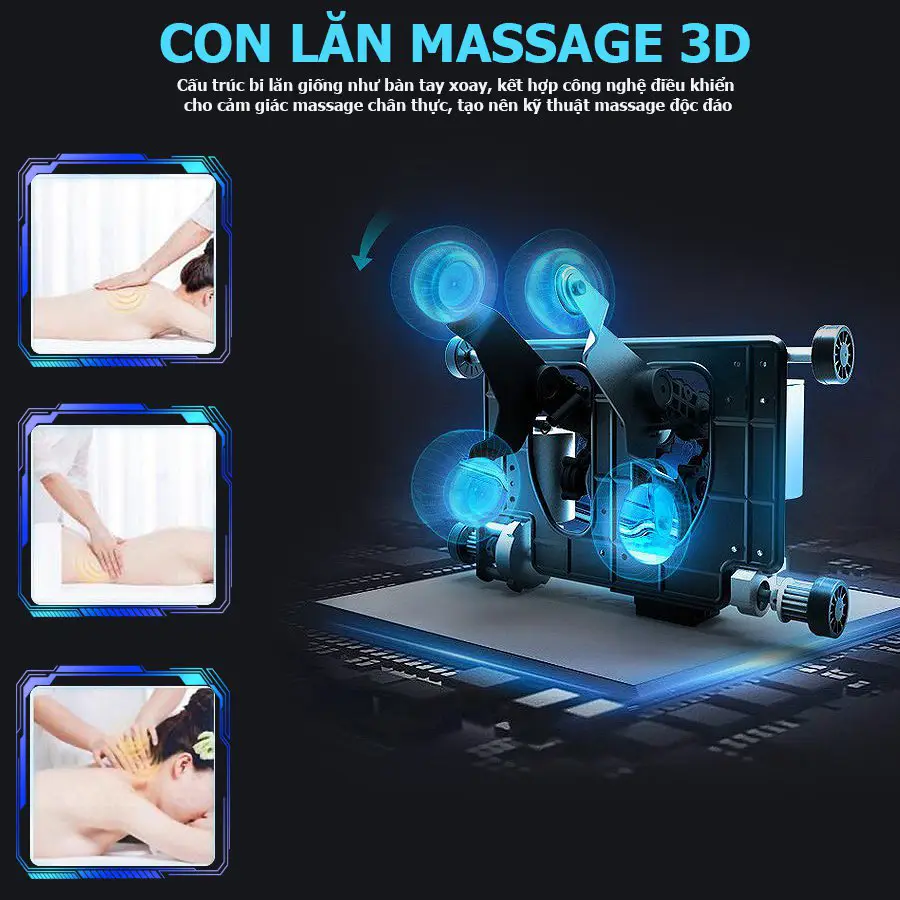 Ghế massage toàn thân OKACHI OTO Essentia ES-05A (màu xám)
