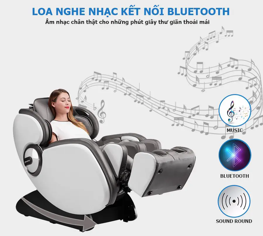 Ghế massage toàn thân OKACHI OTO Essentia ES-05A (màu xám)