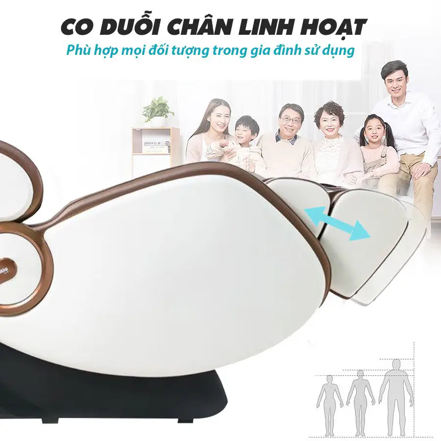 Ghế massage toàn thân OKACHI OTO Essentia ES-05A (màu đồng)
