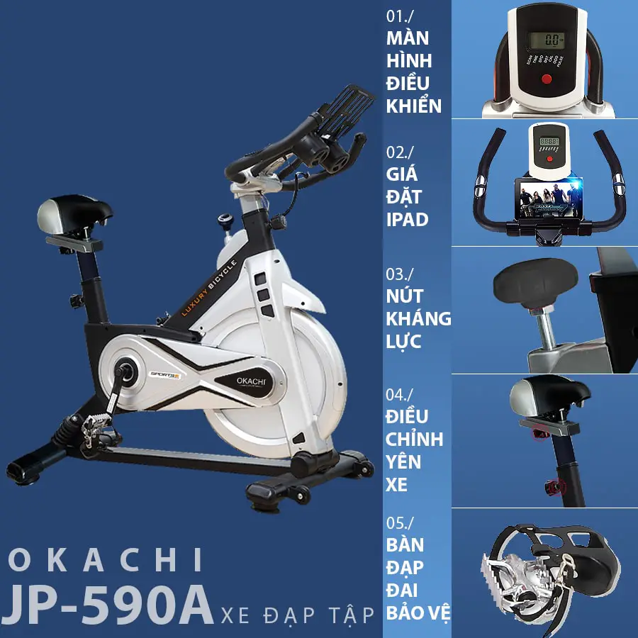 Xe đạp tại nhà OKACHI LUXURY JP-590A