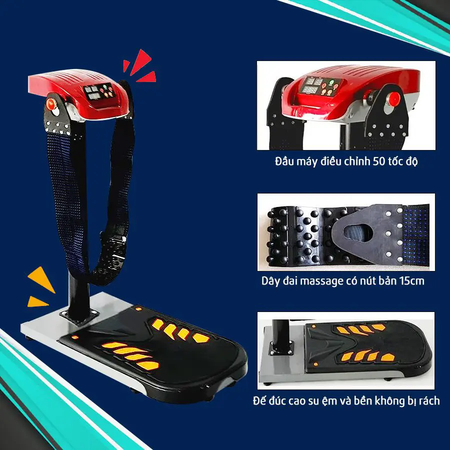 Máy rung bụng đứng KSV 750W tuỳ chỉnh cấp độ