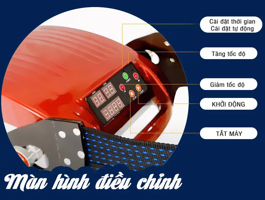 Máy rung bụng đứng KSV 750W tuỳ chỉnh cấp độ