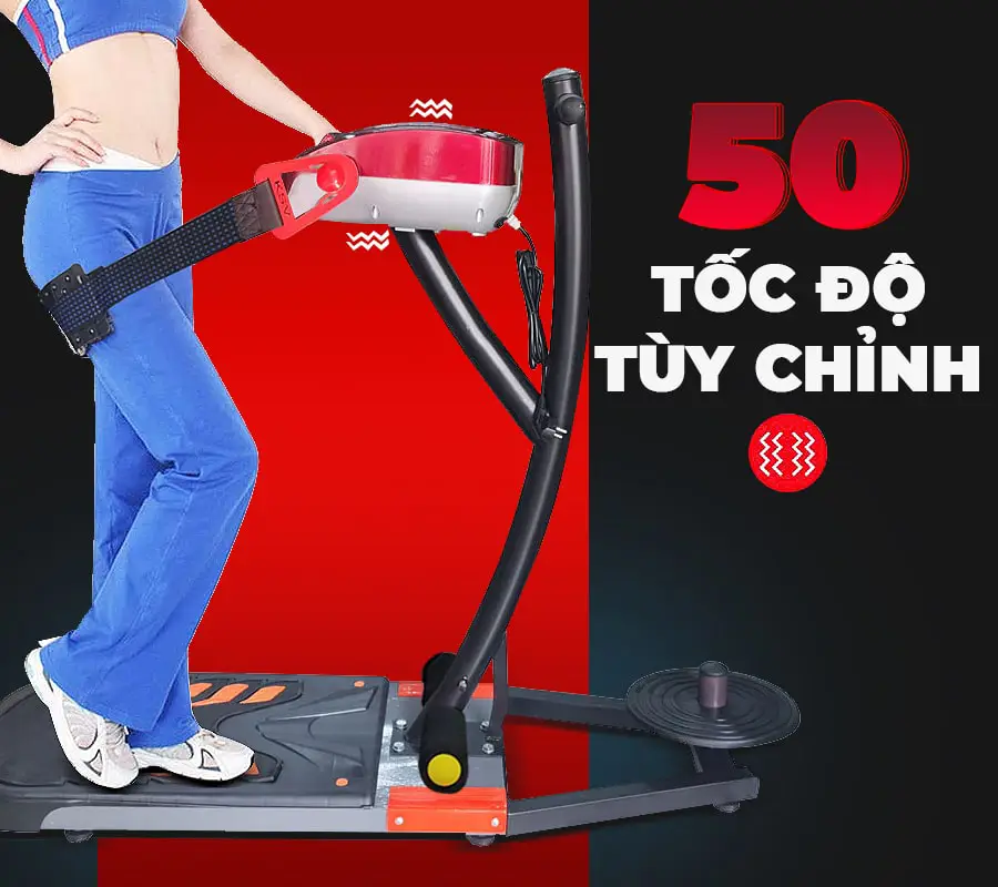 Máy rung bụng đứng đa năng M190 cao cấp (750W tùy chỉnh tốc độ + xoay eo)