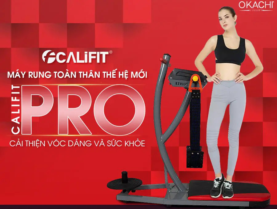 Máy rung bụng đứng Califit Pro 2021 xoay eo