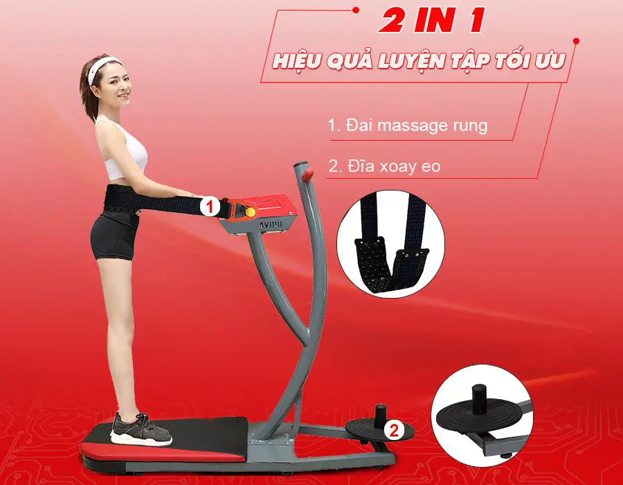 Máy rung bụng đứng Califit Pro 2021 xoay eo