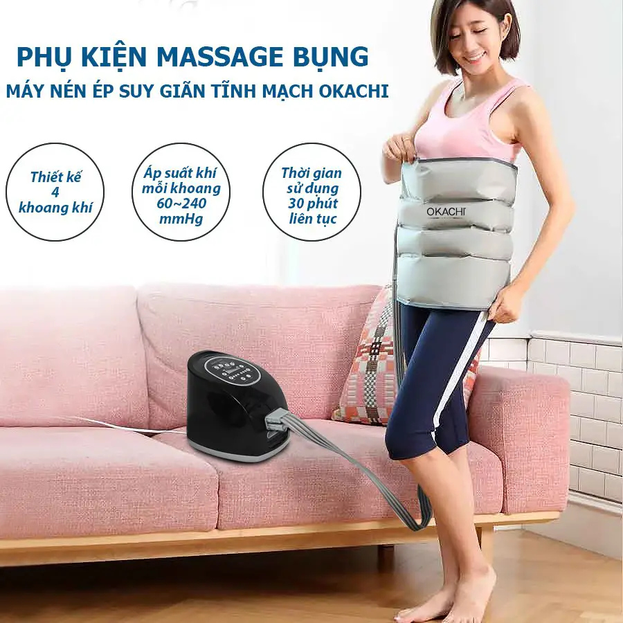 Phụ kiện phần bụng máy nén ép suy giãn tĩnh mạch OKACHI
