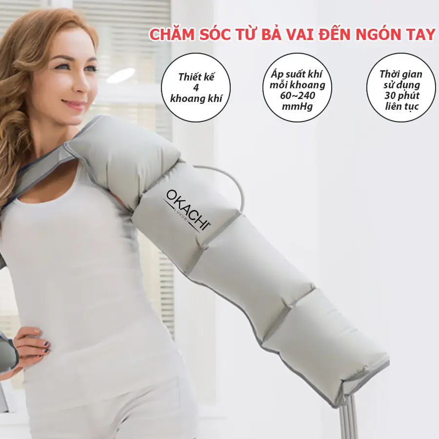 Phụ kiện phần tay máy nén ép suy giãn tĩnh mạch OKACHI