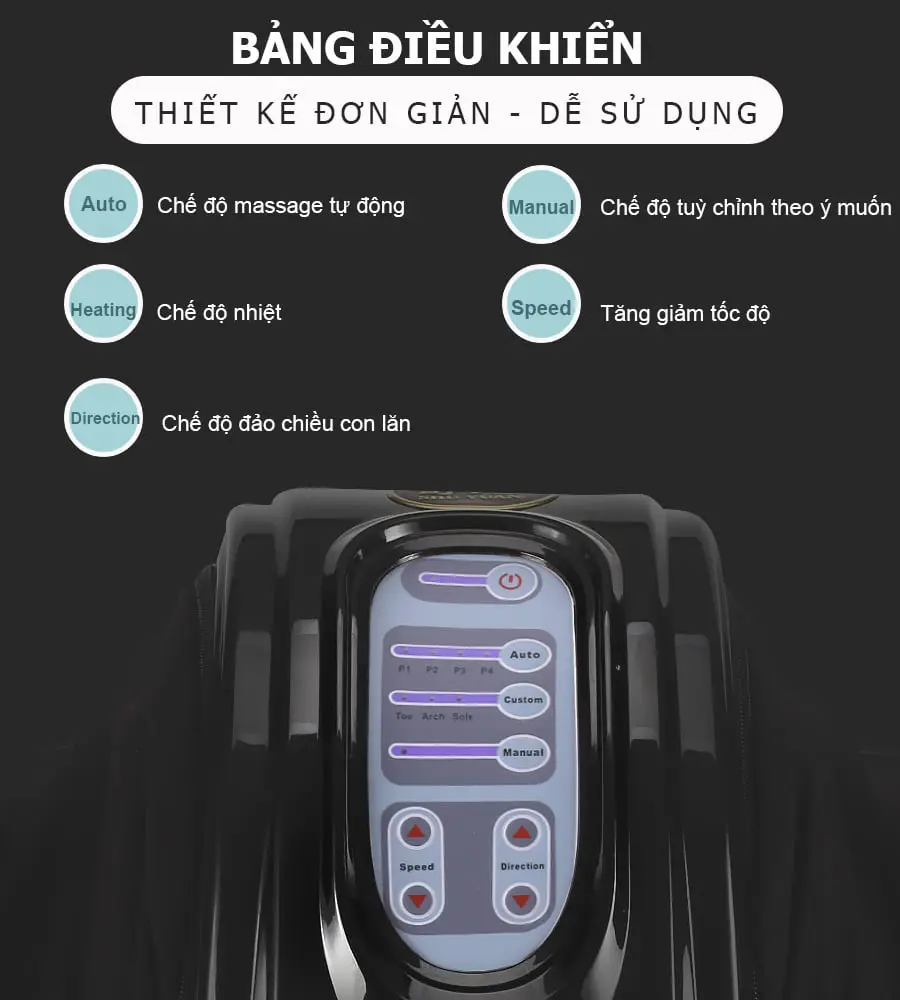 Máy massage chân đèn hồng ngoại Fuki Nhật Bản FK-6811(màu đen) 