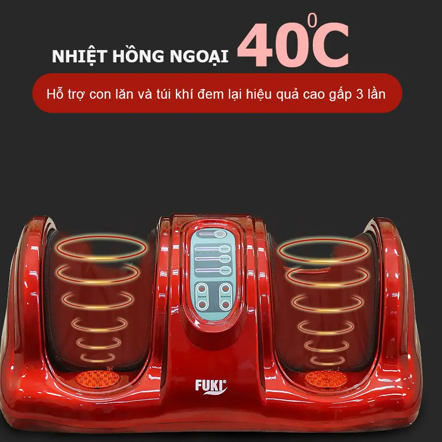 Máy massage chân đèn hồng ngoại Fuki Nhật Bản FK-6811 (màu đỏ)