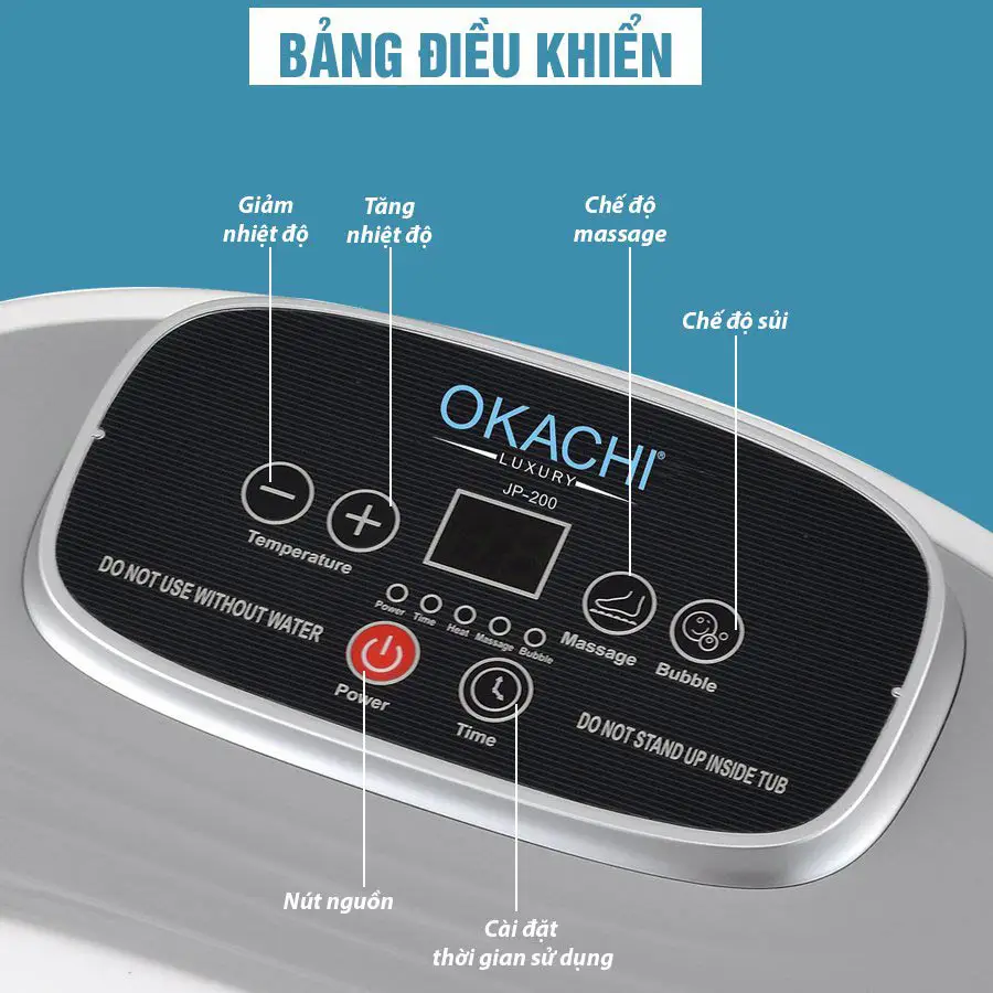 Bồn ngâm chân OKACHI JP-200 (cao cấp)