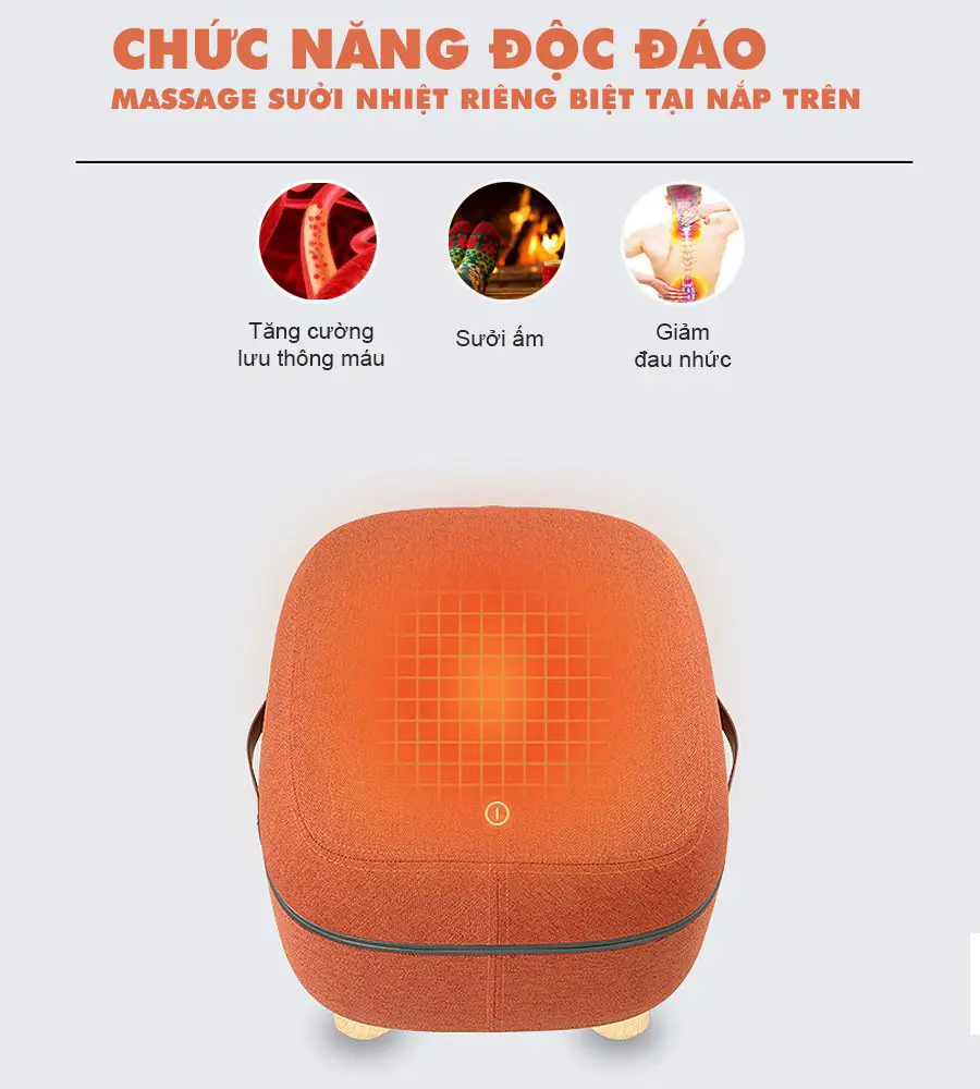 Máy massage chân QSeat OTO QS-88 (màu cam)