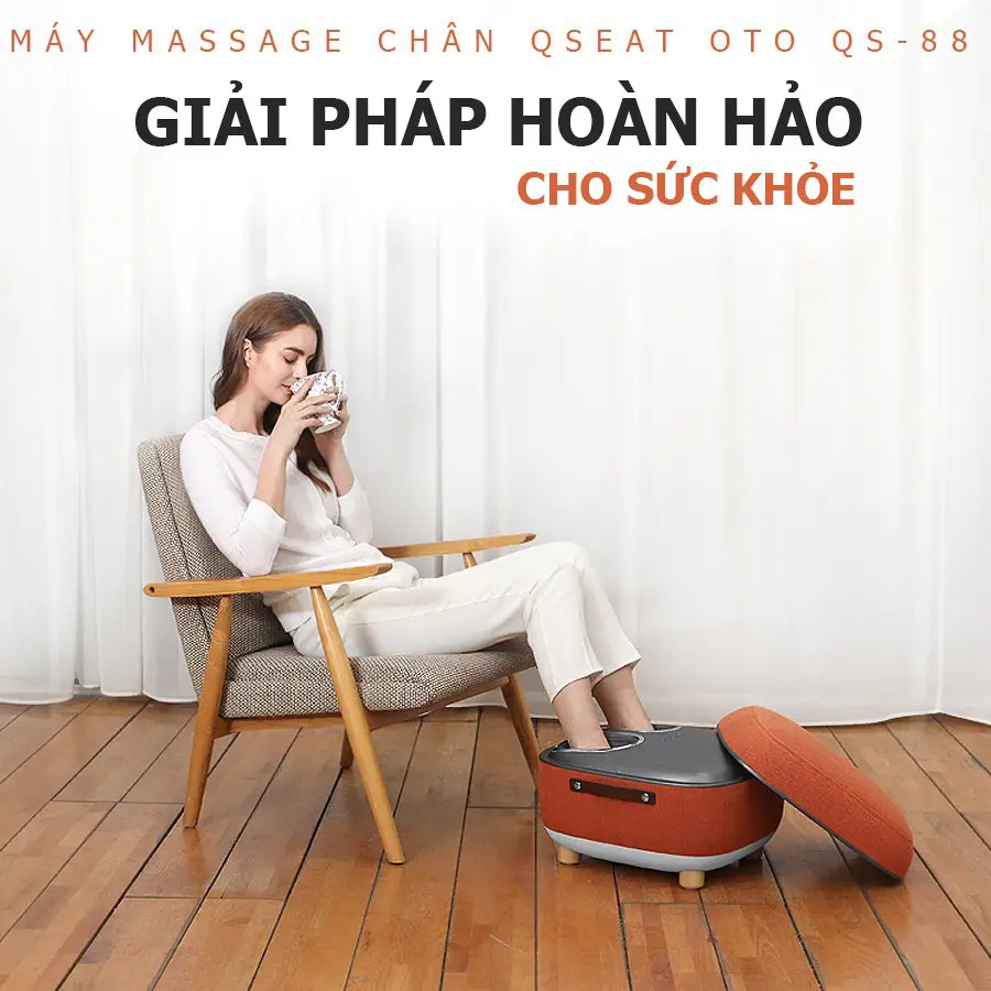 Máy massage chân QSeat OTO QS-88 (màu cam)