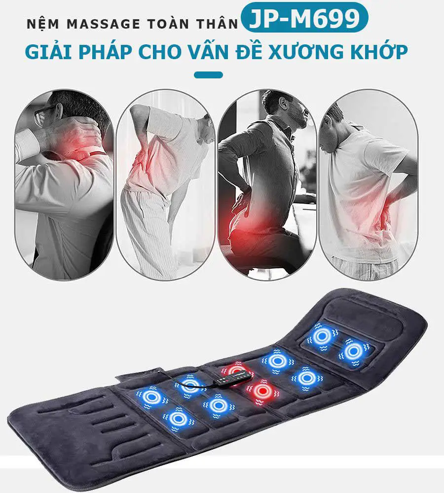 Nệm massage toàn thân OKACHI JP-M699 (dòng cao cấp)