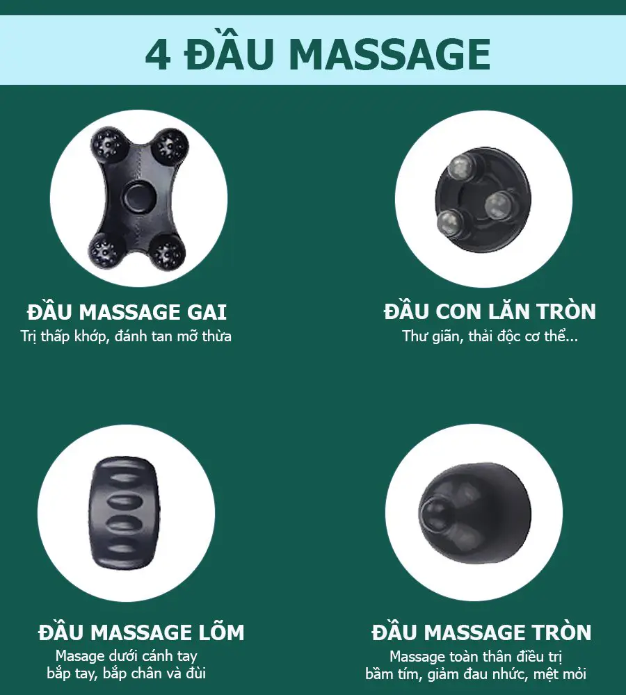 Máy massage cầm tay Fuki Japan FK-520E (Pin sạc)