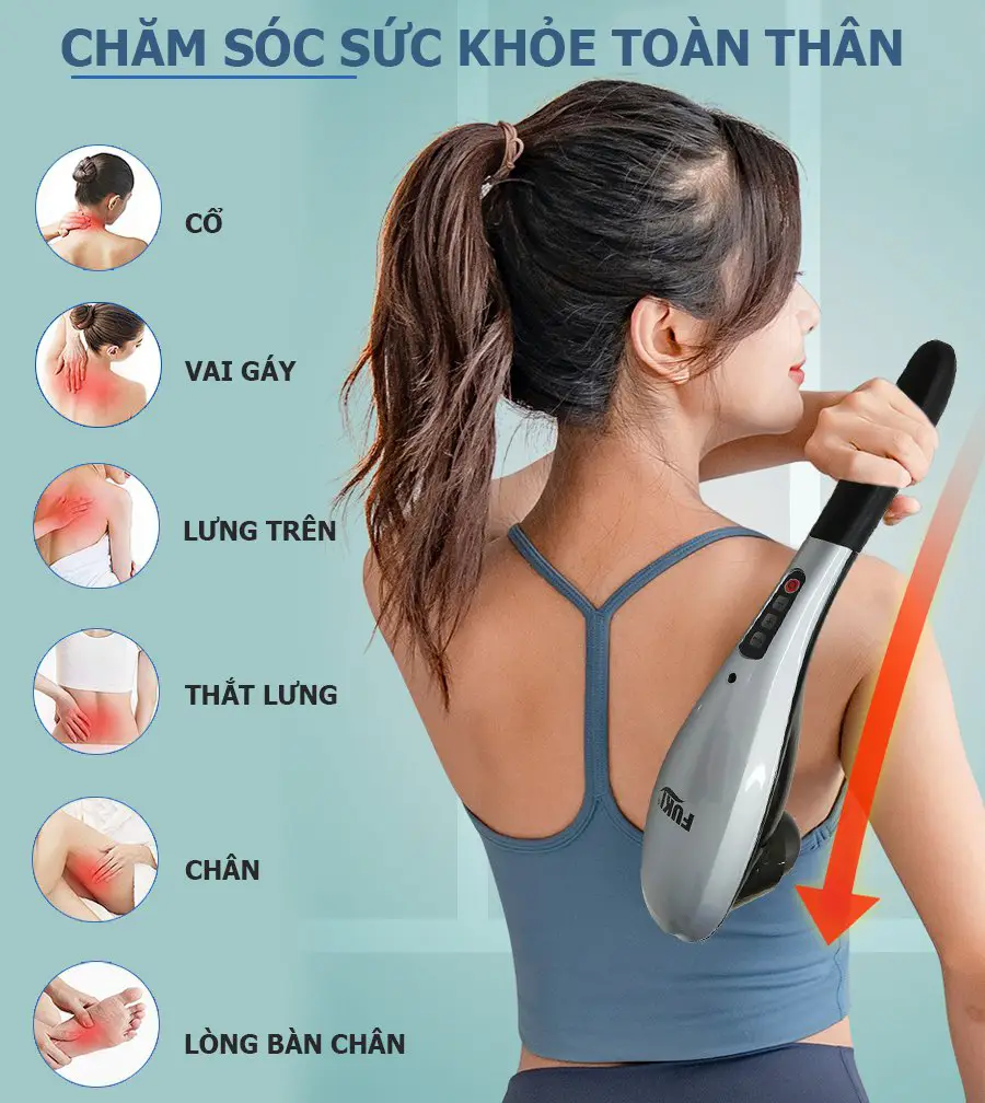 Máy massage cầm tay Fuki Japan FK-520E (Pin sạc)