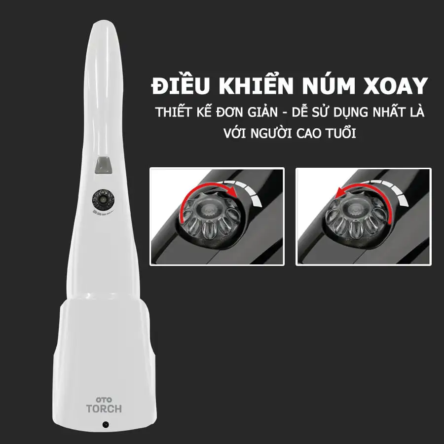 Máy massage cầm tay OTO TR-150 (Pin sạc) - Màu trắng