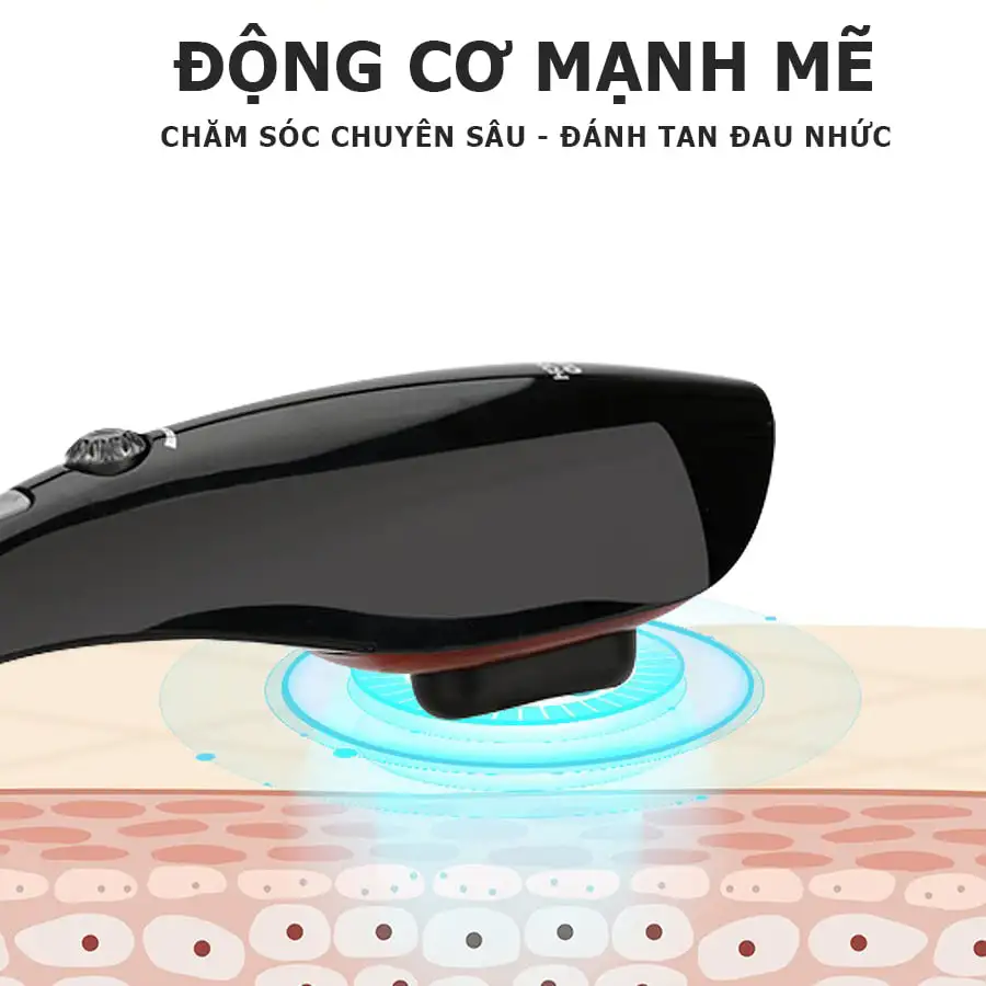 Máy massage cầm tay OTO TR-150 (Pin sạc) - Màu đen
