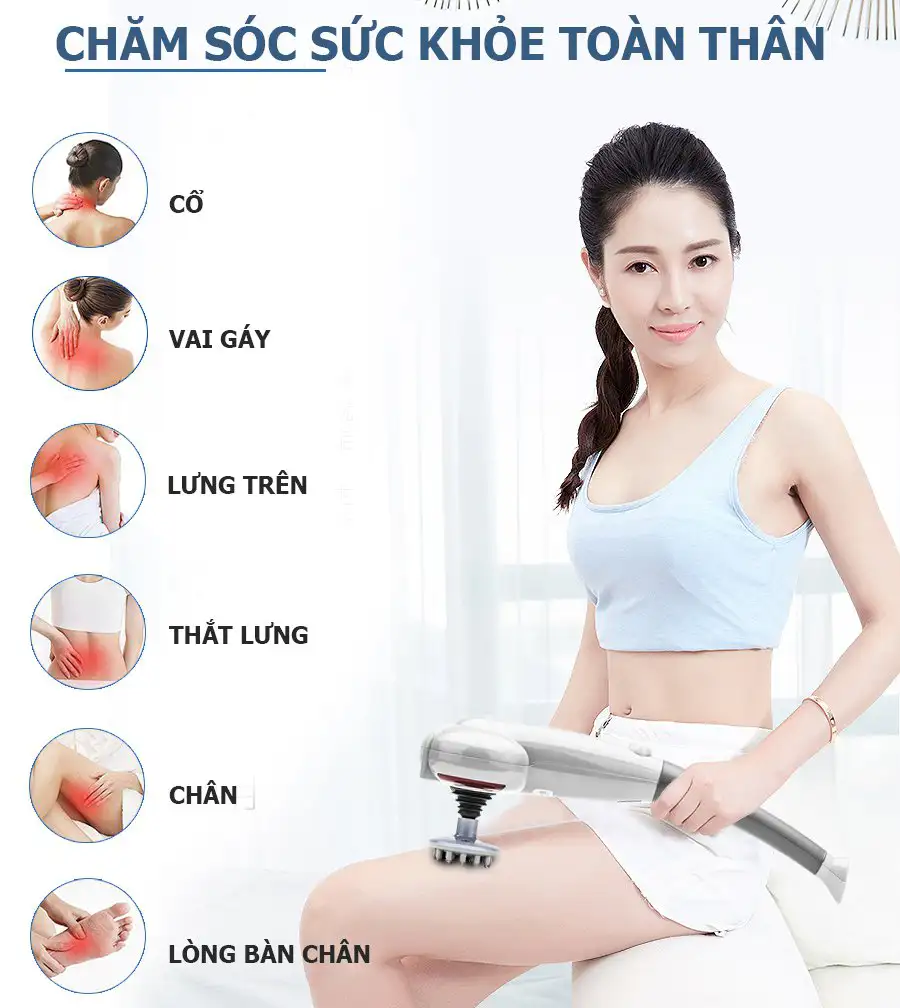 Máy massage cầm tay FUKI JAPAN FK-510 (7 đầu)