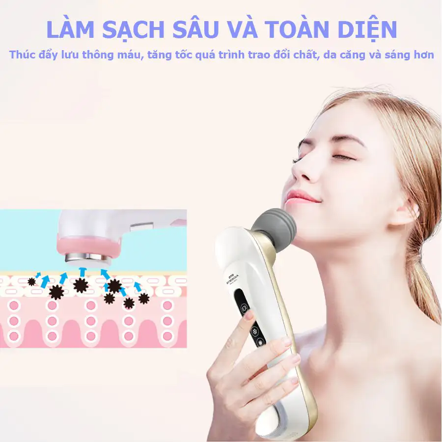 Máy massage mặt cầm tay mini OTO Energia EG-700 - Gold