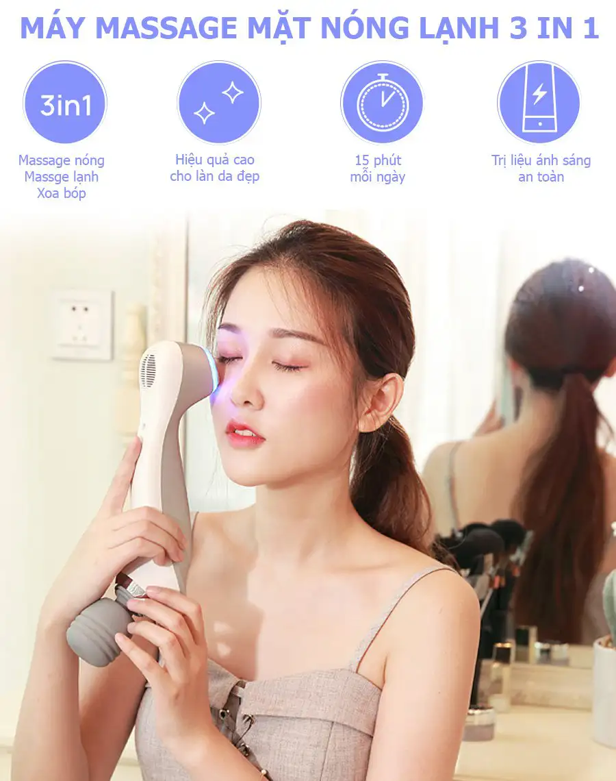 Máy massage mặt cầm tay mini OTO Energia EG-700 - Gold