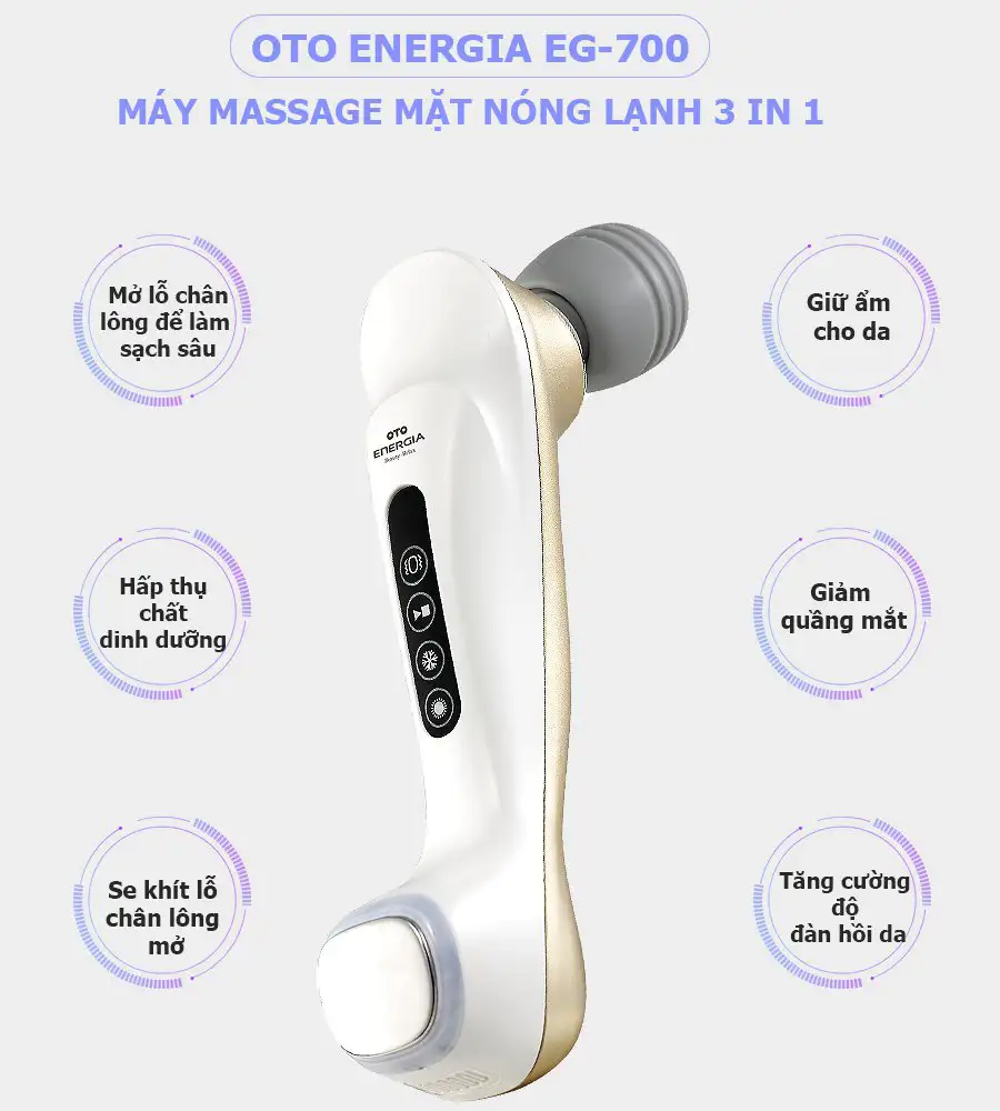 Máy massage mặt cầm tay mini OTO Energia EG-700 - Gold