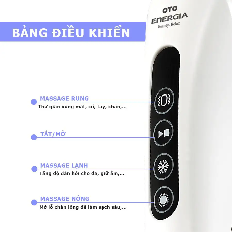 Máy massage mặt cầm tay mini OTO Energia EG-700 - Gold
