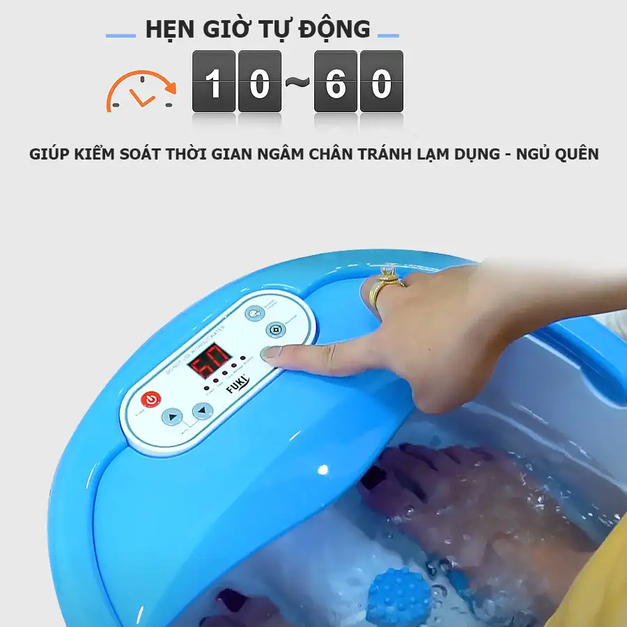 Bồn ngâm chân Nhật Bản FUKI FB100 (thế hệ mới con lăn xoay tự động)