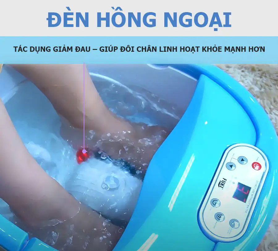 Bồn ngâm chân Nhật Bản FUKI FB100 (thế hệ mới con lăn xoay tự động)