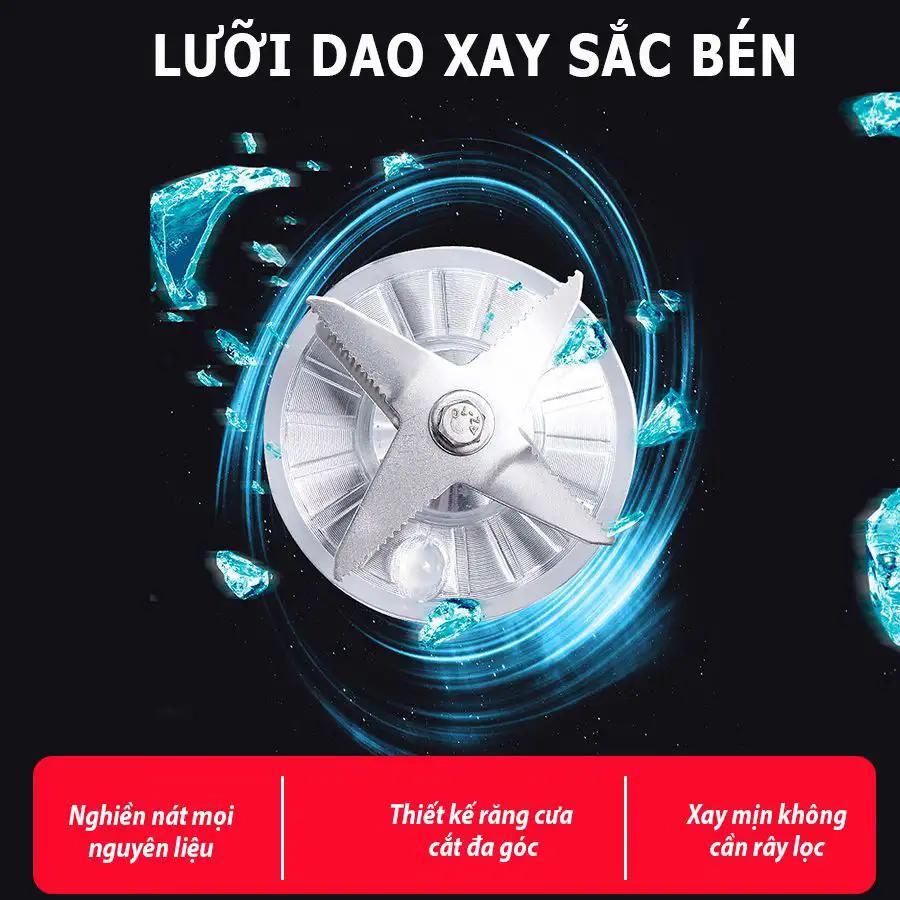 Máy xay sinh tố công nghiệp Fuki 1800W (FK-1800)