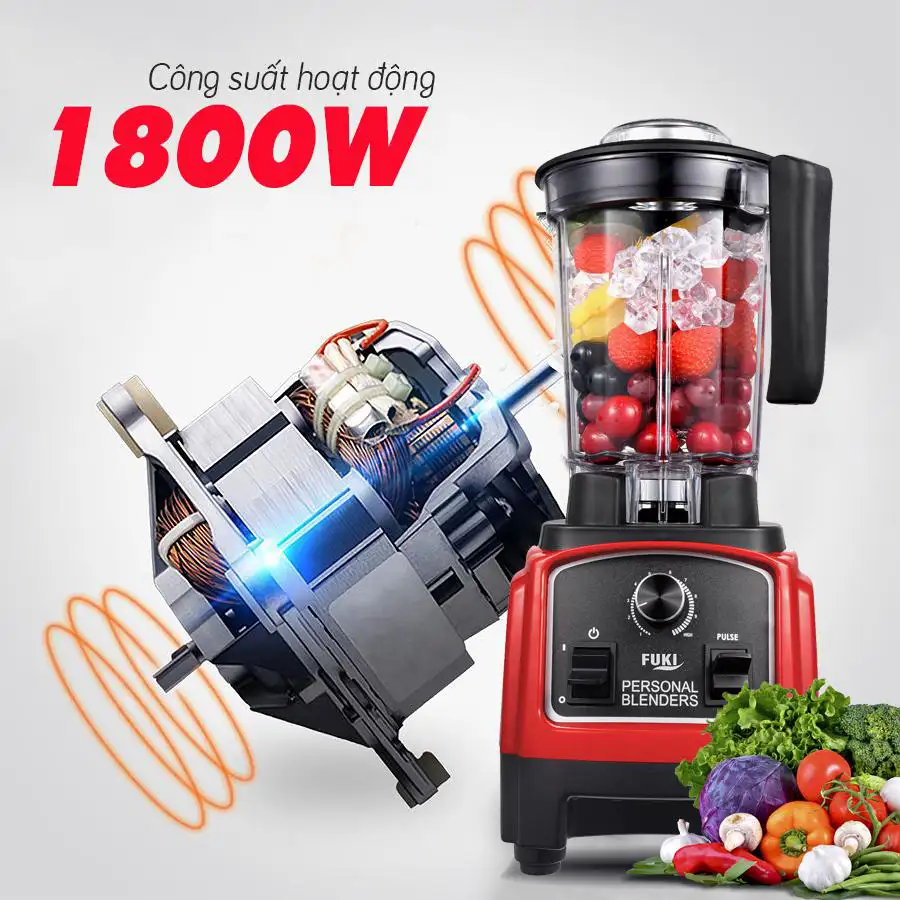 Máy xay sinh tố công nghiệp Fuki 1800W (FK-1800)