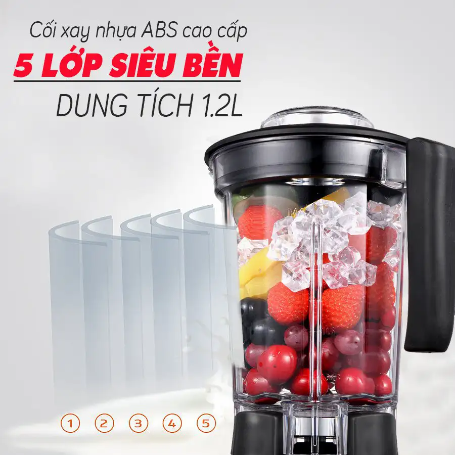 Máy xay sinh tố công nghiệp Fuki 1800W (FK-1800)