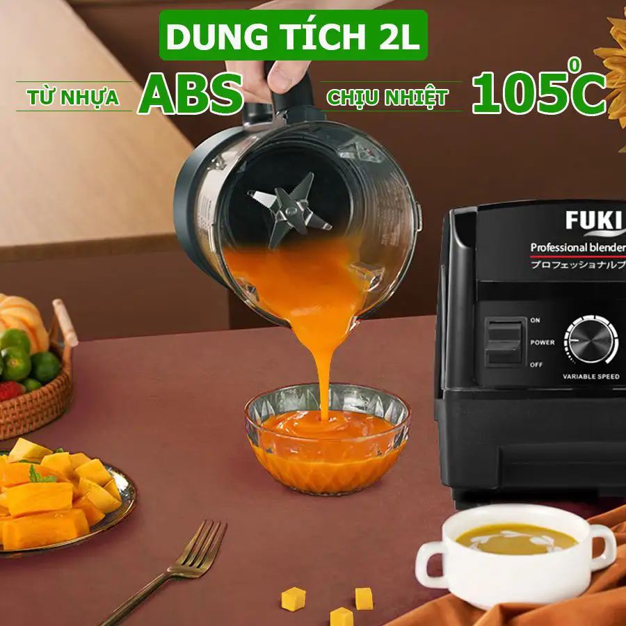 Máy xay sinh tố công nghiệp Fuki 2000W (FK-2000)