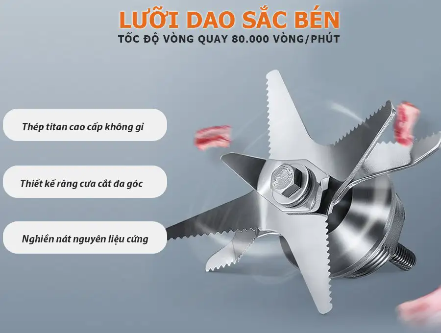 Máy xay sinh tố công nghiệp Fuki 2800W - Hẹn giờ (FK-2800A)