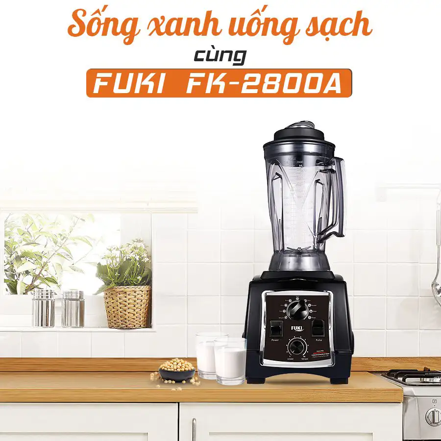 Máy xay sinh tố công nghiệp Fuki 2800W - Hẹn giờ (FK-2800A)