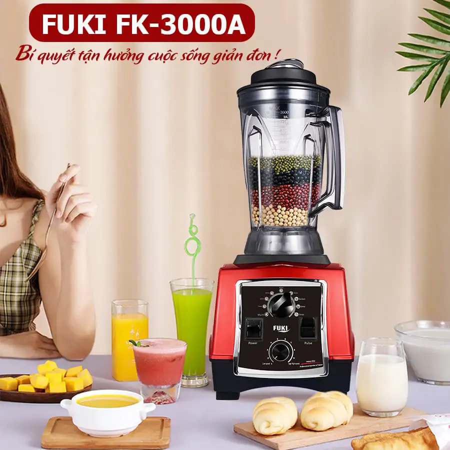 Máy xay sinh tố công nghiệp Fuki 3000W - Hẹn giờ (FK-3000A)
