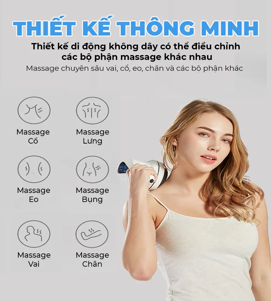 Máy massage cầm tay OKACHI JP-519E