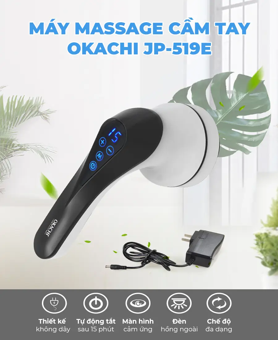 Máy massage cầm tay OKACHI JP-519E