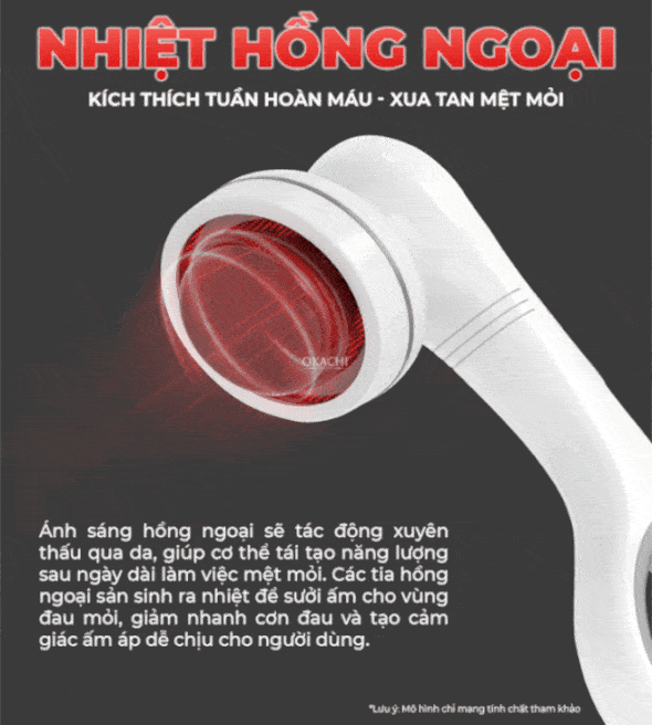 Máy massage cầm tay Body OKACHI LUXURY JP-530E Pin Sạc