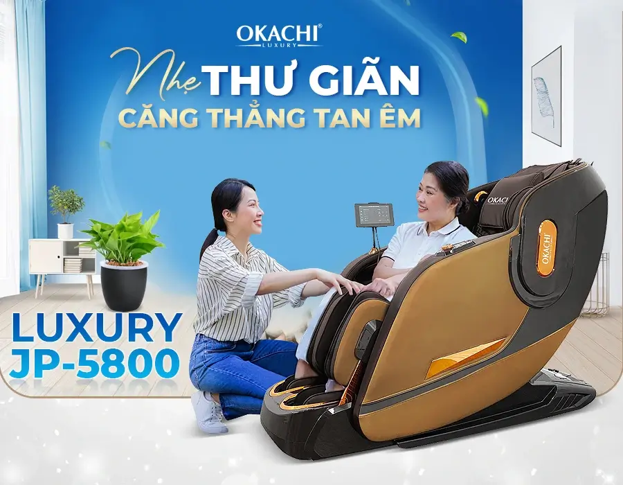 Ghế massage toàn thân OKACHI LUXURY JP-5800