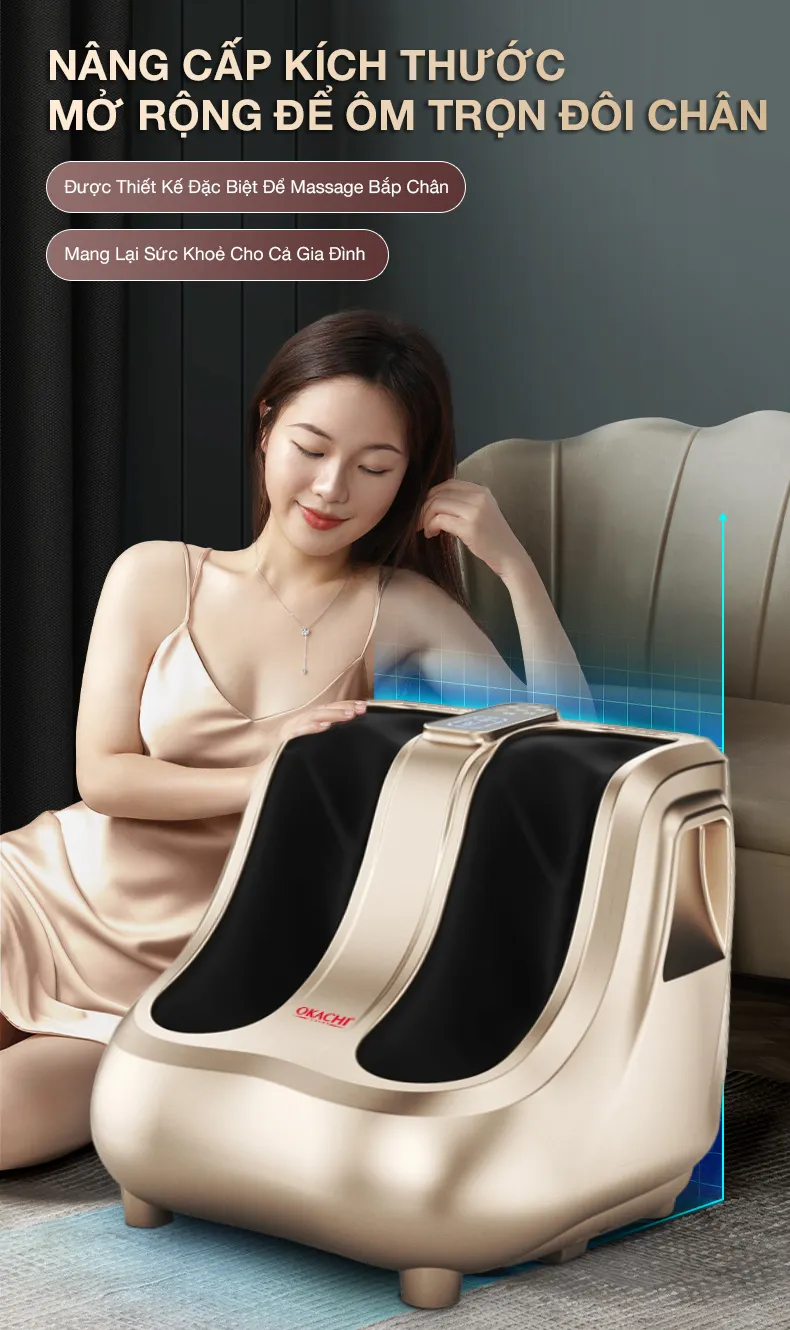 Máy massage bàn chân bắp chân OKACHI JP-830 cao cấp