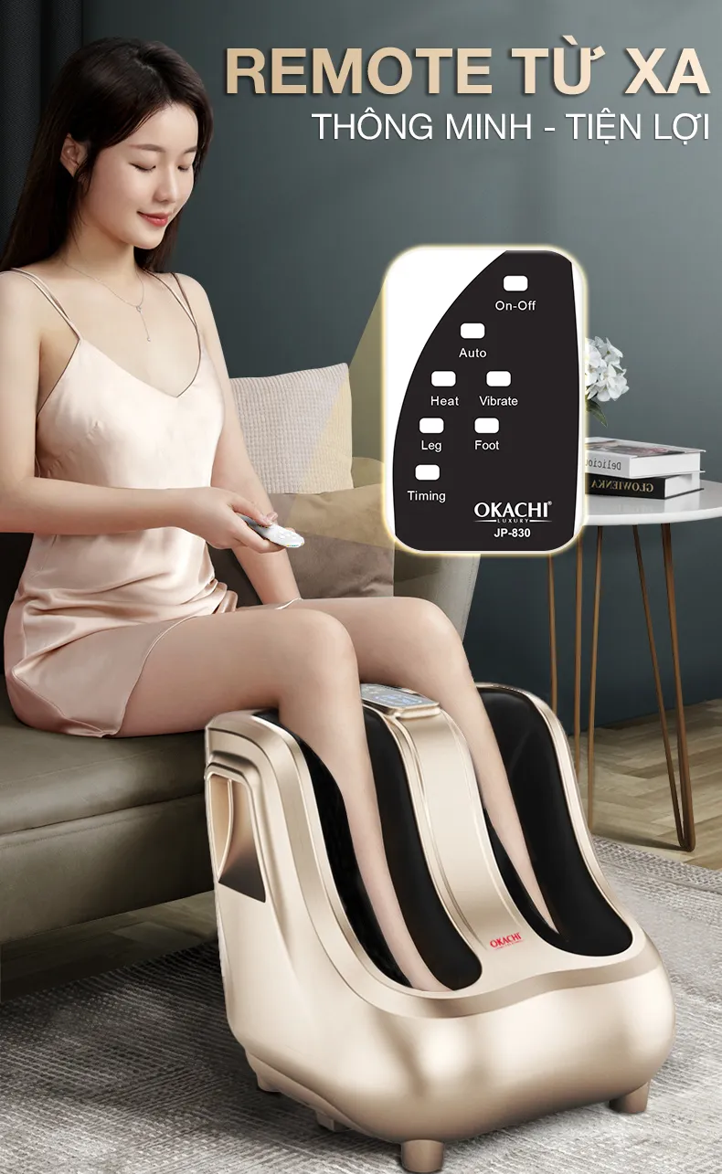 Máy massage bàn chân bắp chân OKACHI JP-830 cao cấp