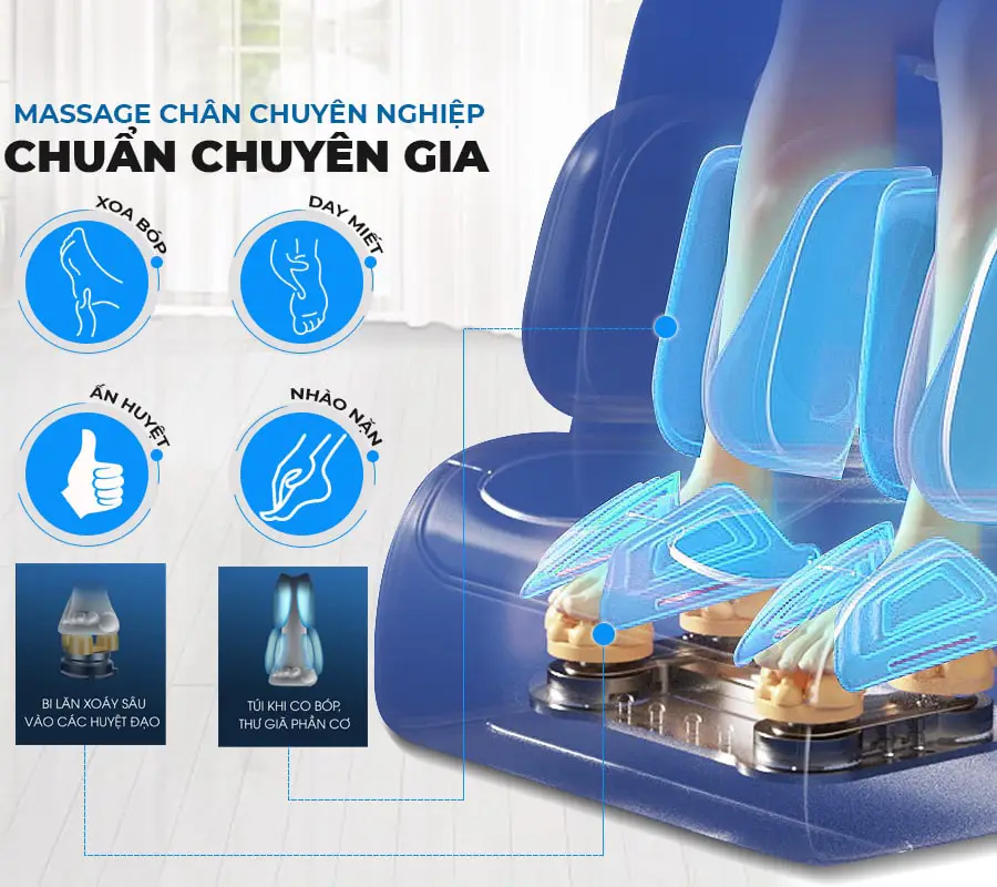 Ghế massage toàn thân OKACHI 4D JP-I65 cao cấp